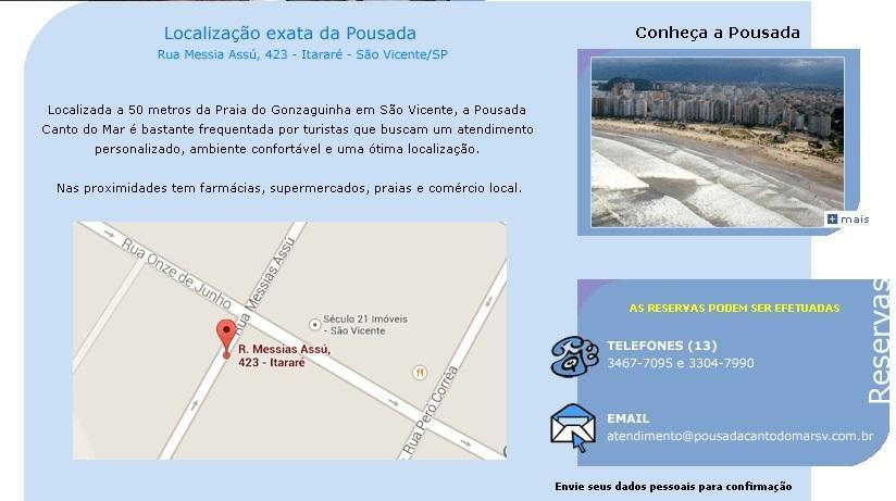Pousada Canto Do Mar São Vicente Dış mekan fotoğraf